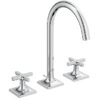 Ideal Standard Joy Neo Смеситель для раковины, на 3 отв, с донным клапаном, цвет: хром