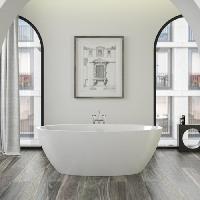 KNIEF Слив перелив щелевой с системой Click-Clack, с гибким шлангом и горизонтальным отводом, цвет белый матовый (смонтирован на ванне)