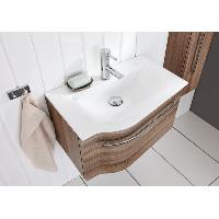 Puris For Guests, тумба + раковина правая 600 мм из минер. литья, цвет белый высокоглянцевый