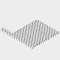 Effegibi BodyLove Поддоны для сауны, материал канадский хемлок, левый угол/полуостров