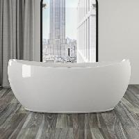 KNIEF Venice Ванна отдельностоящая с щелевым переливом 180*83,5*74,5 см с экраном, без слива-перелива, цвет: белый (продавать со сливом 0100-091-06)