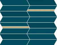 Blue Glossy Mosaico Infinity 30.7x38.7