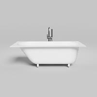 LOFO by Salini Встраиваемая ванна 1700х750хh610мм, овал чаша, мат-л: Solid Surface, без слива-перел, в комп. ножки, цвет: бел матов (С нашего склада!)