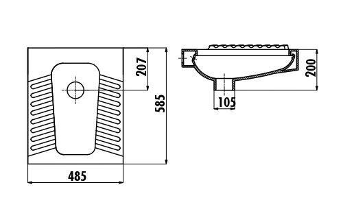 CREAVIT Чаша Генуя  50*60 TP570.00000 