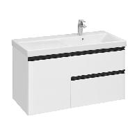 Roca DOMI Тумба подвесная 985x453x515 мм. для раковины 1000 мм, с 2 ящ. и 1 дверкой, правый, белый глянец (только для 7.3270.M.E00.4 - импорт)