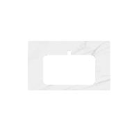 Kerama Marazzi Столешница из керамогранита для раковин, встраиваемых сверху Монте Тиберио 80 см, белый натуральный