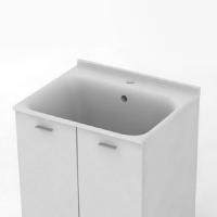 Kerasan Aquadom NEW 2025 раковина 60х50см с 1 отв. выбитым под смеситель (запчасть для комплекта 9166), без донника 923301, цвет белый глянец