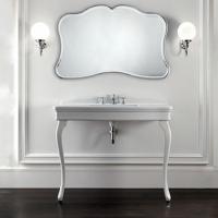 Devon Colette Консоль (109х57хh85/95 см):керамич. раковина. c 3отв, цвет: белый, с 2-мя керамическими ножками, цвет: белый