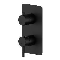 Newform X-Way; Blink; XT Внешняя часть смесителя для раковины с механическим переключателем на 2 потока, цвет: черный матовый