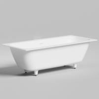 Salini ORLANDA AXIS KIT Встраиваемая ванна на ножках 1800х800х600мм, "Up&Down",белый, сифон, интегрированный слив-перел мат-л: S-Sense,  белый глянцев