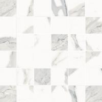 Stellaris Statuario White Mosaico 30x30