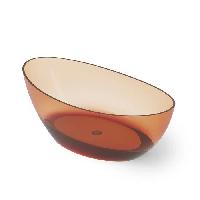 DEA DESIGN Elegant Ванна отдельностоящая 160x80xh55 см, материал: Glasstech прозрачная смола, цвет: Sunset R1