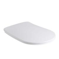 Kerasan Nolita Сиденье для унитаза SLIM быстросъемное, цвет Белый матовый, петли хром (микролифт)