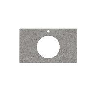 Kerama Marazzi Столешница из керамогранита для накладных раковин Фондамента 80, серая