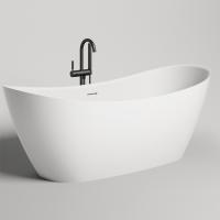 Salini NOEMI Ванна отдельностоящая 1850х810х720мм, донный клапан "Up&Down", сифон,  слив-перелив, мат-л: S-Sense, глянцевый, белый. Фурнитура: белая.