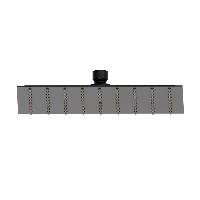 Newform Head Showers Верхняя душевая насадка из нержавеющей стали с дождевой струей, H=2 мм, размер 250x250 мм, цвет: черный матовый