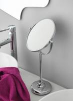 Stil Haus, настольное круглое поворотное косметическое зеркало (3x), цвет хром