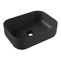 Alice Unica Раковина 50x37хВ16,5, накладная, без отверстия под смеситель, чёрный матовый
