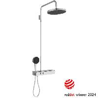 Ideal Standard CERATHERM SOLOS Душ. система с термостатом Cool body, с верхним душем d300 мм, ручной душ - 3 режима, шланг: 1750 мм, стекл. полка, цве