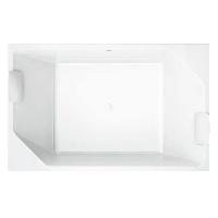 Jacuzzi Onira Ванна без гидромассажа 190*120*60см, в комплекте 2 подушки белого цвета, клик-клак, без панелей, цвет белый матовый