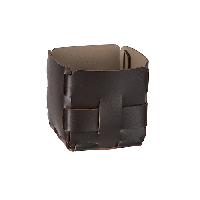 ADJ Корзинка Mini Bottega, 12x12xH13 см., цвет: шоколад/капучино