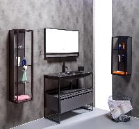 Тумба под консоль LOFT 100 Антрацит, 1 полка