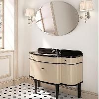 Devon Rose 50 Раковина (520х410 мм) со сливом-переливом, врезная снизу под столешницу, без отверстия под смеситель, цвет: белый