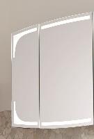 Puris Classic Line, зеркальный шкаф с LED подсветкой правый 700 мм, цвет белый высокоглянцевый