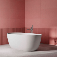 Jacuzzi Moorea Ванна отдельностоящая из композита 170x75x60.5 см, слив-перелив, сифон, регулир.ножки, цвет белый матовый