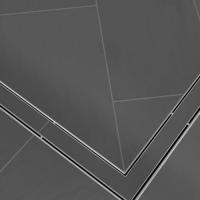 TECE Решетка угловая "plate" , 1200*1200 мм, основа для плитки, нержавеющая сталь, полированная