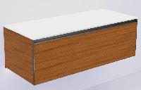 QUATRO 1 120CM  тумба WILLOW профиль ANTHRACITE + внур. подсв.