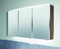 Puris Speed, зеркальный шкаф (3 двери) с LED подсветкой 800 мм, цвет дуб чарлстон