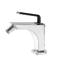 Newform O'Rama Смеситель для биде с донным клапаном, цвет: хром + черный матовый