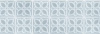 Керамическая плитка Meissen Lissabon рельеф квадраты сине-зелёный 25x75