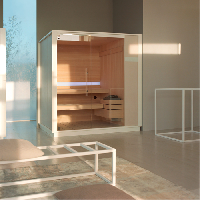 Effegibi One S Сауна пристенная R.H. 214x171xh226см, отделка: Soft Sand