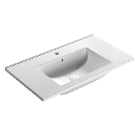 GLOBO Раковина ANITA подвесная/для установки на мебель, размер 81х46 см, крепление в комплекте, цвет белый глянцевый