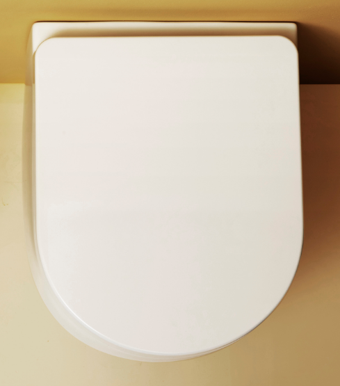 Kerasan Flo сиденье белое,крепление хром 