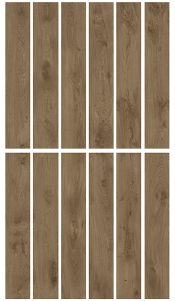 Гранит керамический K-2304/SR ДУБРАВА Brown 20х120х1 см 