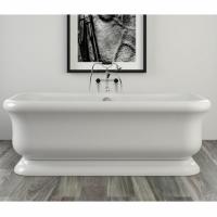 KNIEF Retro Ванна отдельностоящая 180х85х63см, с акриловым плинтусом, без слива-перелива, цвет белый глянец (продавать со сливом 0100-091-06 WG)