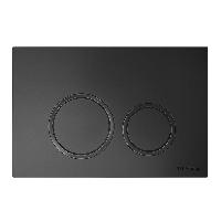 TECEspring Панель смыва с круглыми кнопками, черный матовый