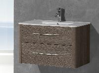 IBX ASUN, тумба под раковину 100 см, 2 ящика с ручками, цвет отелло