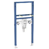 Geberit Duofix Инсталляция для раковины, 112 см, вертикальный смеситель, с внутристенным сифоном (замена 111.480.00.1)