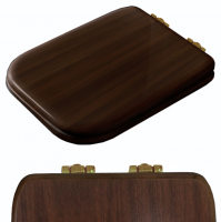 Kerasan Waldorf Сиденье для унитаза, цвет noce/бронза, микролифт