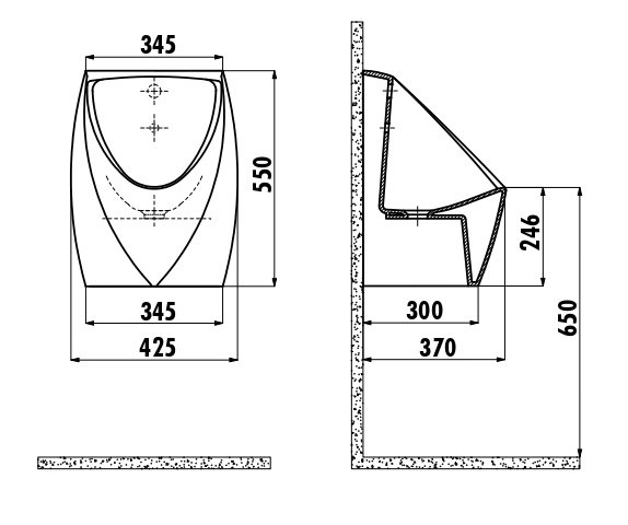 CREAVIT Писсуар сенсорный TP645.00000 
