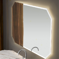 VITAGE milldue edition Зеркало CRYSTAL 1080х884х30 мм., со светодиодной подсветкой