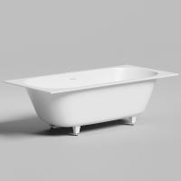 Salini ORNELLA AXIS KIT 190  Встраиваемая ванна 1900х900х600мм, прямоуг. ,мат-л: S-Stone, дон. кл. "Up&Down",слив -перел.белый матовый