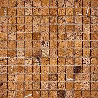 pixmosaic PIX 293 из мрамора Rain Forest (Bidasar brown), чип 23х23 мм, сетка 305х305