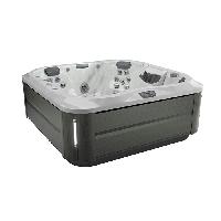 JACUZZI J335 Минибассейн 214х214х94 см, ClearRay PRO3TECT + Ozone, подсветка, аудио, нагрев 3kw, панель Smoked  Ebony/акрил Platinum  (без крышки)