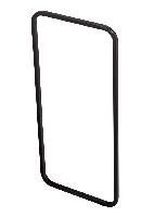 Ножки для тумбы Vallessi 60 нерж. сталь антрацит (пара)