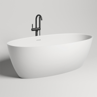 Salini ALDA  Ванна отдельностоящая 1780х920х580мм, донный клапан , сифон,  слив-перелив, мат-л: S-Sense, глянцевый, белый. Фурнитура: белая.